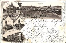 Gruss aus Eppingen - Litho
