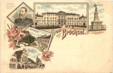Gruss aus Bruchsal - Litho
