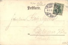 Gruss vom Michaelsberg - Litho - Untergrombach - Bruchsal