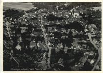 Menzingen Baden vom Flugzeug