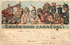 Gruss com Carneval - Breslau - Litho