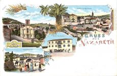 Gruss aus Nazareth - Litho