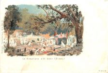 Blidah - Le Cimetiere d El Kebir - Litho