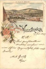 Souvenir de Villefranche - Litho
