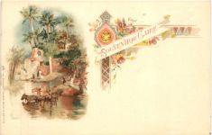Souvenir du Caire - Litho