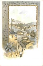 Chile - Saludo de Valparaiso - Litho