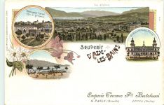 Souvenir d Aix les Bains - Litho