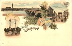 Souvenir de Bordeaux - Litho
