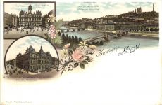 Souvenir de Lyon - Litho