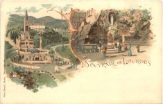 Souvenir de Lourdes - Litho - Verlag Carl Künzli