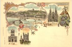 Souvenir de Lyon - Litho - Verlag Carl Künzli