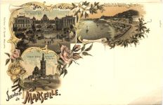 Souvenir de Marseille - Litho