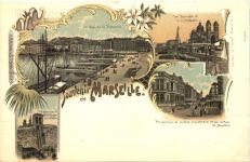 Souvenir de Marseille - Litho