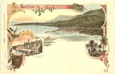 Souvenir de Menton - Litho