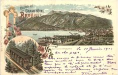 Ricordo del Grand Hotel Brunate Como - Litho - Verlag Carl Künzli