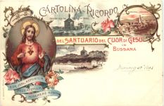 Ricordo del Santuario del Cuor di Gesu in Bussana - Litho