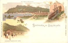 Souvenir de Brunate Como - Litho