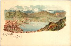 Un Saluto da Como - Litho