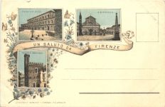 Un Saluto da Firenze - Litho
