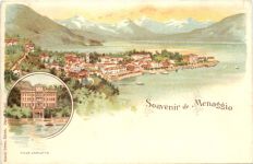 Souvenir de Menaggio - Litho - Verlag Carl Künzli