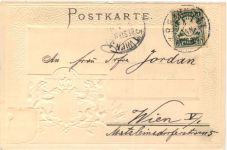 Rosenheim - Litho - Prägekarte