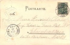 St. Johann an der Saar - Litho - Prägekarte