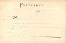 Würzburg - Litho - Prägekarte