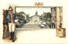 Gruss aus Bad Kissingen - Litho - Prägekarte