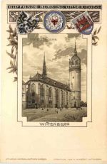 Wittenberg - Litho - Prägekarte