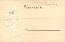 Gruss aus Sonneberg - Litho - Prägekarte