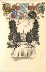 Cassel Wilhlemshöhe - Litho - Prägekarte