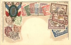 Briefmarken Frankreich - Litho Prägekarte