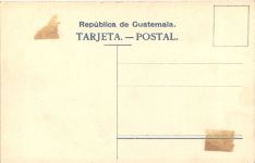 Briefmarken Guatemala - Litho Prägekarte