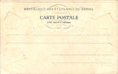 Briefmarken Brasilien - Litho Prägekarte