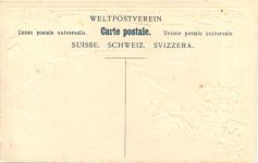 Briefmarken Schweiz Postkutsche - Litho Prägekarte