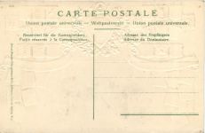 Basel - Strassburgerdenkmal - Litho Prägekarte