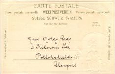 Gersau - Litho Prägekarte