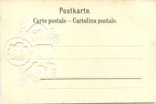 Beckenried - Litho Prägekarte