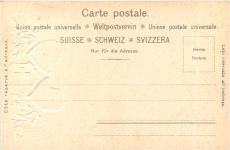 Souvenir de Lausanne - Litho Prägekarte