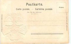 Bodenseedampfer Köig Karl - Litho Prägekarte