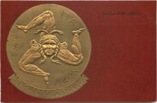 Emblema della Sicilia - Trinacria - Prägekarte