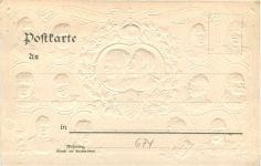 Gruss vom Kaisermanöver - Litho Prägekarte