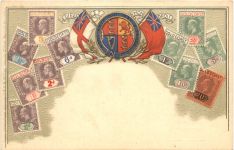 Briefmarken Gold Coast - Litho Prägekarte