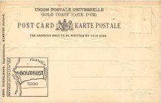 Briefmarken Gold Coast - Litho Prägekarte
