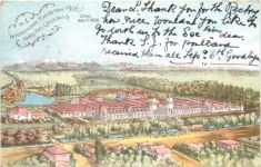 Christchurch NZ - International Exhibition 1906 - Litho