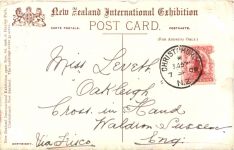 Christchurch NZ - International Exhibition 1906 - Litho