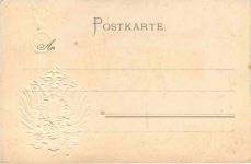 Wilhelmshöhe Löwenburg - Litho Prägekarte