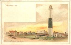 Atlantic City - Lighthouse - Litho
