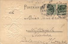 Gruss aus Köln - Litho Prägekarte