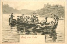 Gruss vom Rhein - Künstler F.H. Cöln